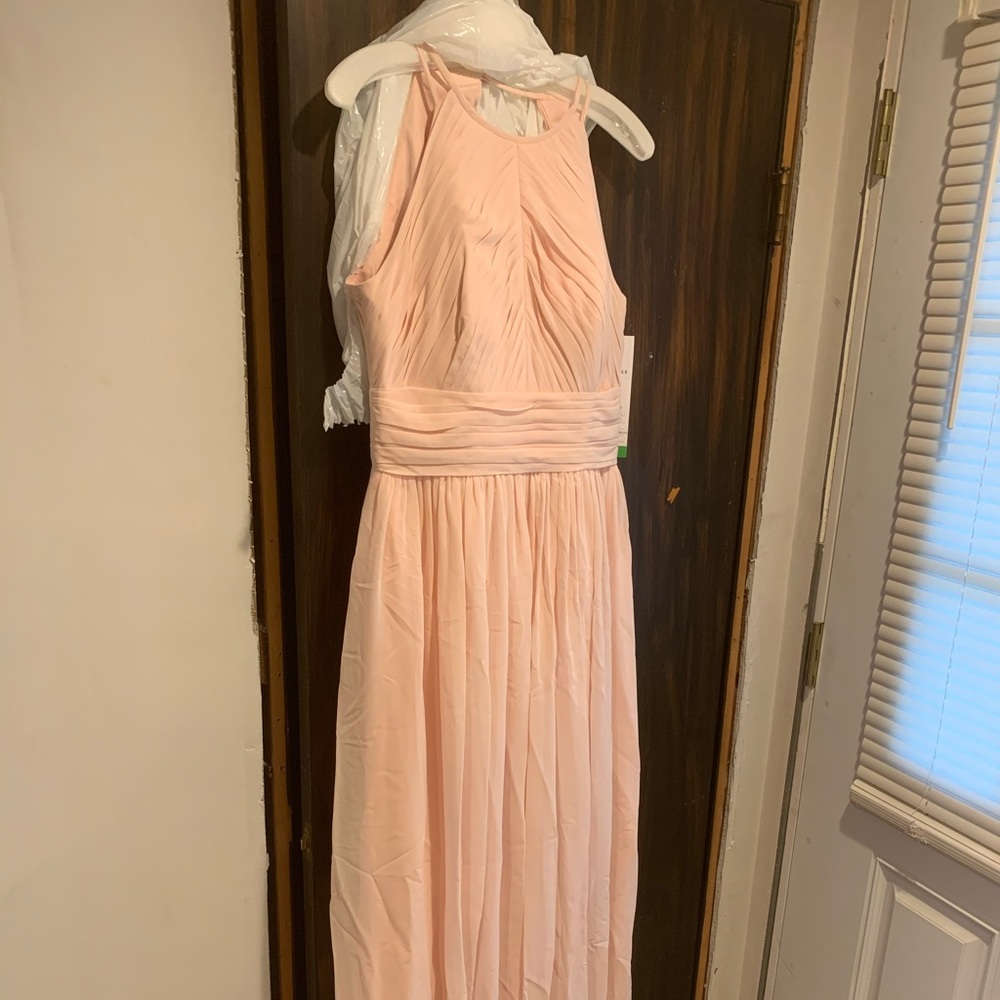Bill Levkoff pale pink dress
